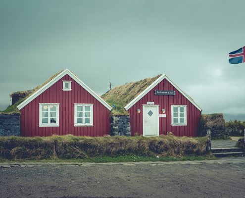 Red Houses in Iceland
