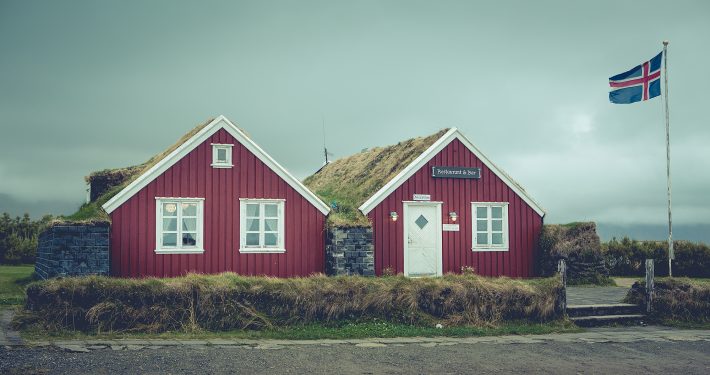 Red Houses in Iceland