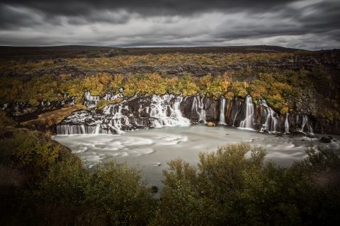 Waterfalls Hraunfossar